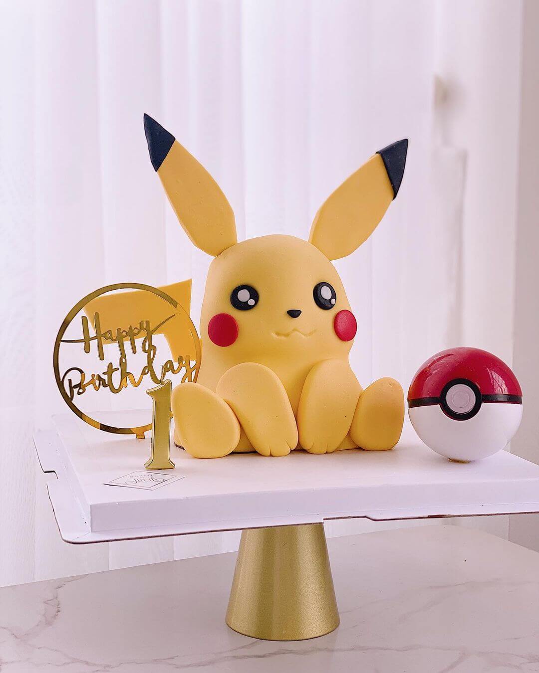 Pokemon PikachuYB Edible Cake Image Topper Birthday Photo Icing Fondant  Decoration Print 1/4 Sheet 